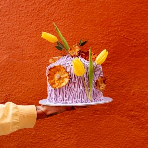 Minibolo de ananás e coco de Primavera